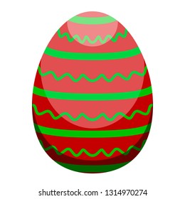 Isolated colored easter egg. Vector illustration design
