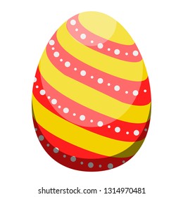 Isolated colored easter egg. Vector illustration design