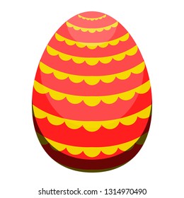 Isolated colored easter egg. Vector illustration design