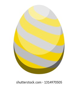 Isolated colored easter egg. Vector illustration design