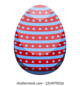 Isolated colored easter egg. Vector illustration design