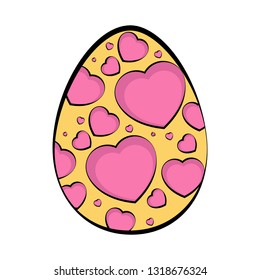 Isolated colored easter egg. Vector illustration design