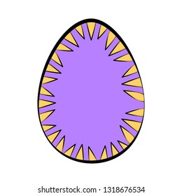 Isolated colored easter egg. Vector illustration design