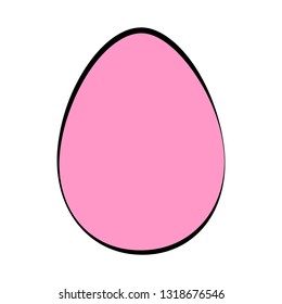 Isolated colored easter egg. Vector illustration design