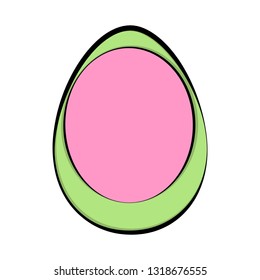 Isolated colored easter egg. Vector illustration design