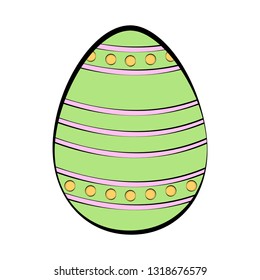Isolated colored easter egg. Vector illustration design