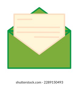 Isolated colored envelope office supply icon Vector