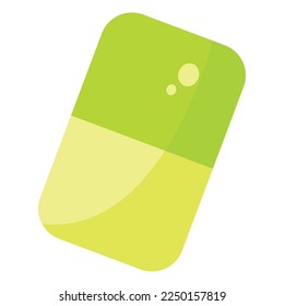 Isolated colored eraser icon Flat design Vector