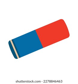 Isolated colored eraser office supply icon Vector