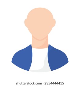 Vector de avatar sin rostro de color aislado