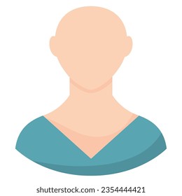 Isolated colored faceless avatar character Vector