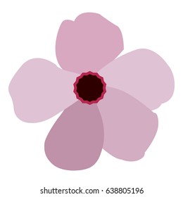 Isolated colored flower on a white background, Vector illustration