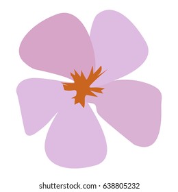 Isolated colored flower on a white background, Vector illustration