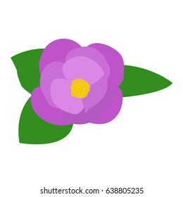 Isolated colored flower on a white background, Vector illustration