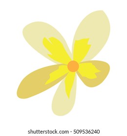 Isolated colored flower, Spa icon vector illustration