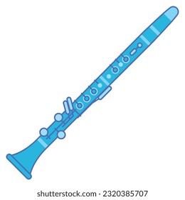 Isolated colored flute musical instrument icon Vector illustration