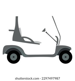 Icono de carro de golf aislado Vector