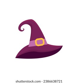 Isolated colored halloween witch hat icon Vector