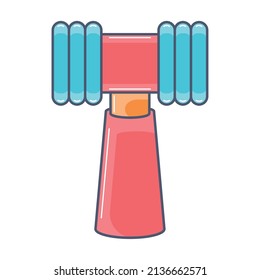 Isolated colored hammer toy icon flat design Vector