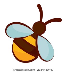 Einziger handgezeichneter Bienenvektor