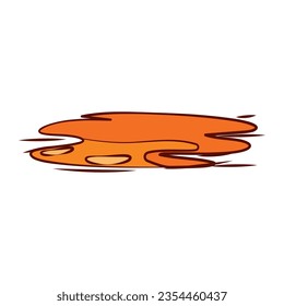 Isolated colored hand drawn honey splash Vector