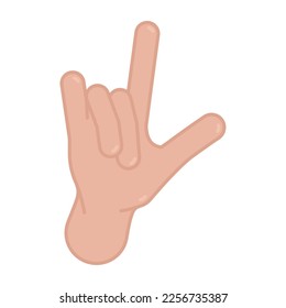 Isolated colored hand gesture icon Vector illustration