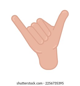 Isolated colored hand gesture icon Vector illustration