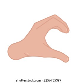 Isolated colored hand gesture icon Vector illustration