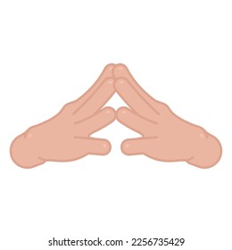 Isolated colored hand gesture icon Vector illustration