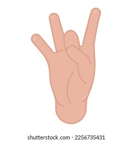 Isolated colored hand gesture icon Vector illustration