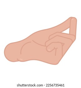 Isolated colored hand gesture icon Vector illustration
