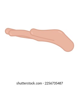 Icono de gesto de mano de color aislado Ilustración vectorial