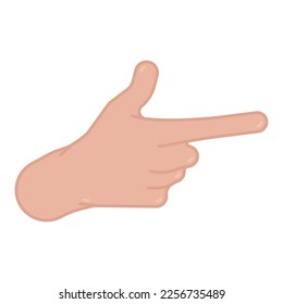 Isolated colored hand gesture icon Vector illustration