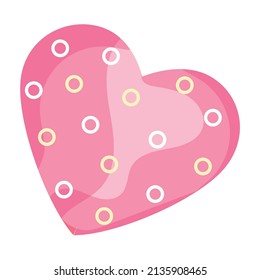 Isolated colored heart shape symbol Vector