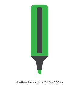 Icono de fuente de escritorio de resaltador de colores aislados Vector