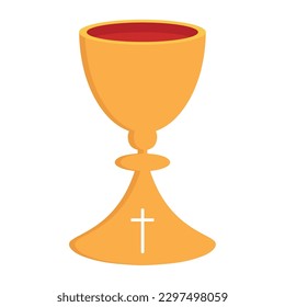 Isolated colored holy grail icon Vector