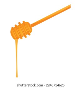 Isolated colored honey stick icon Colored design Vector