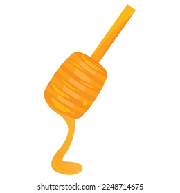 Isolated colored honey stick icon Colored design Vector