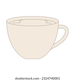 Isolated colored hot coffee cup icon Vector
