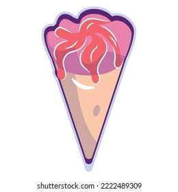 Isolated colored ice cream icon Vector