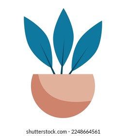 Isolated colored indoor plant icon Vector