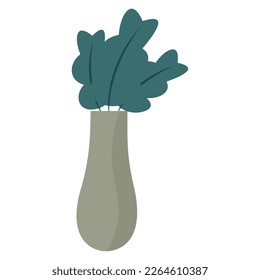 Isolated colored indoor plant icon Vector