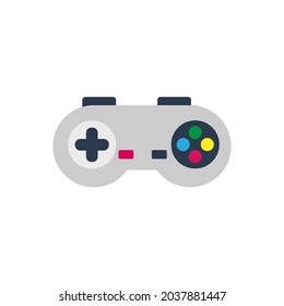 Isolated colored joystick icon with buttons Vector