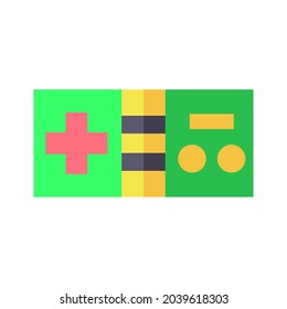 Isolated colored joystick icon with buttons Vector