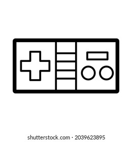 Isolated colored joystick icon with buttons Vector