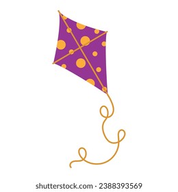Isolated colored kite toy icon Vector