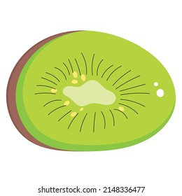 Isolated colored kiwi icon Cute design Vector