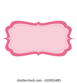 Isolated colored label on a white background, vector illustration
