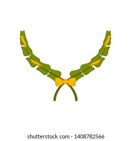 Isolated colored laurel wreath icon on a white background - Vector
