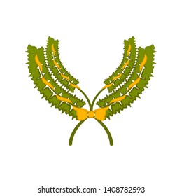Isolated colored laurel wreath icon on a white background - Vector